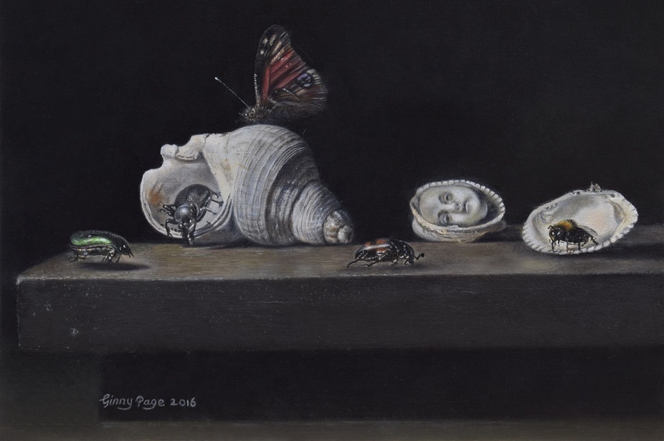 The Hermit, 2016 – Still life oil painting on panel, 17 x 23 cm – Ginny Page